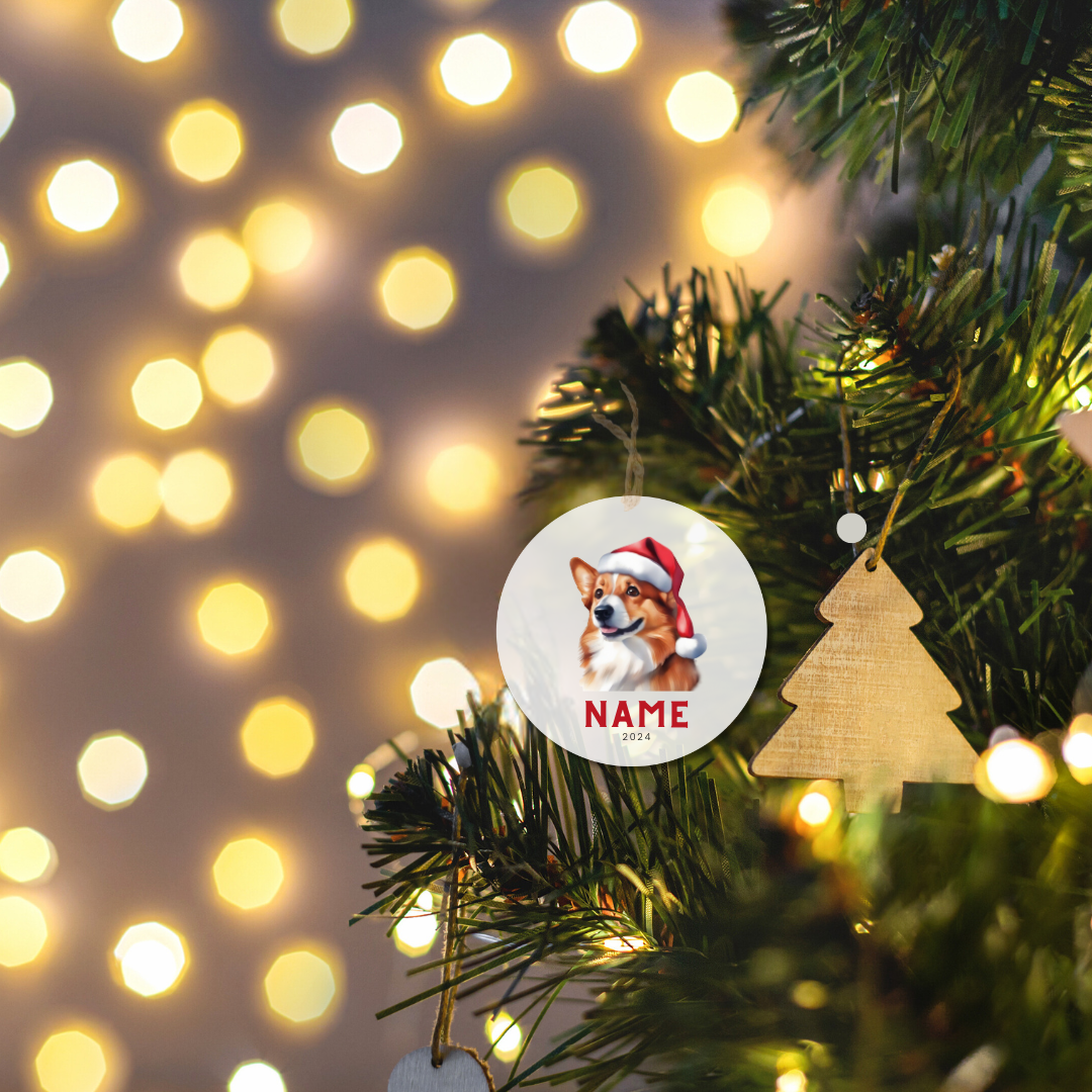 Personalized Dog Christmas Ornament