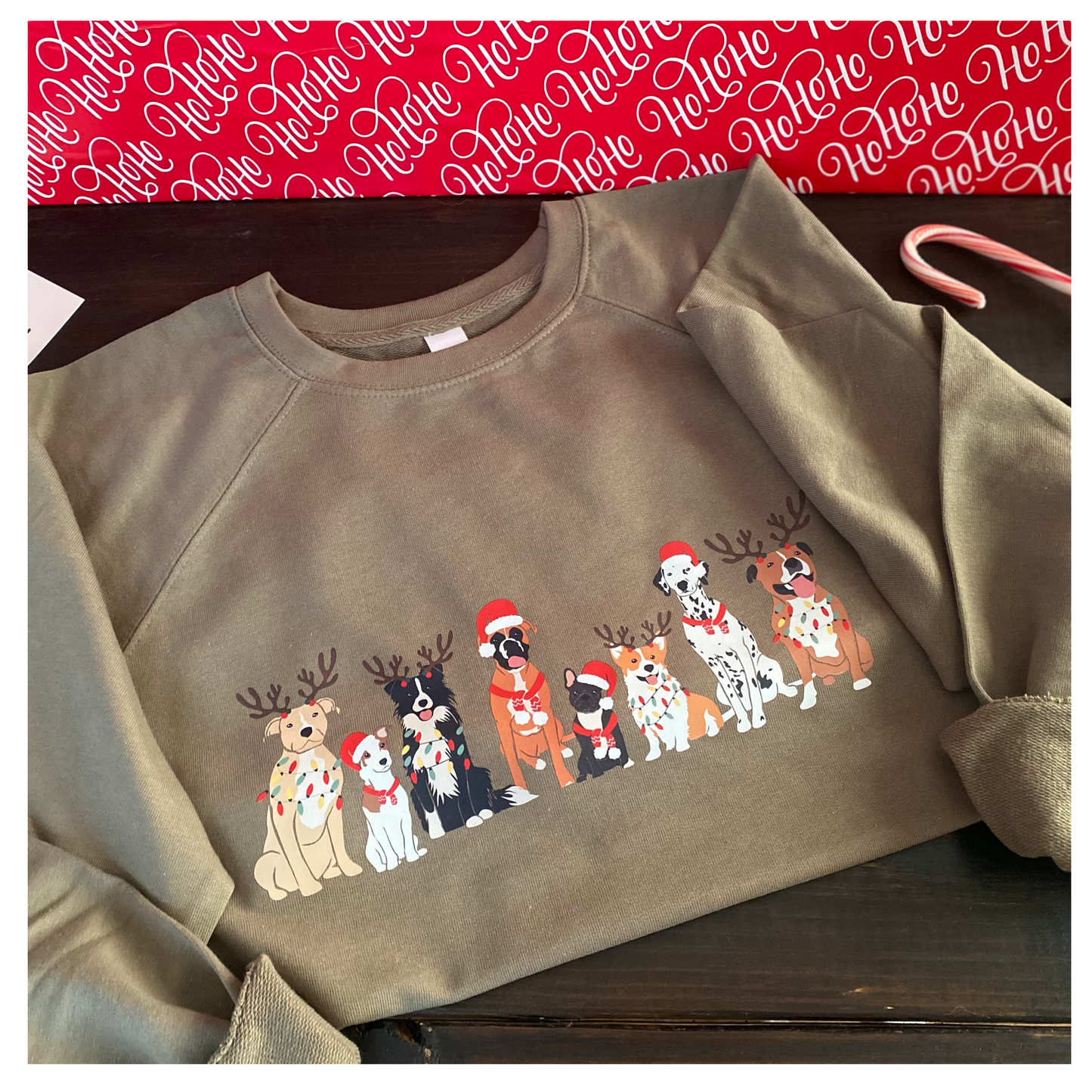 Festive Pups Lightweight Pullover