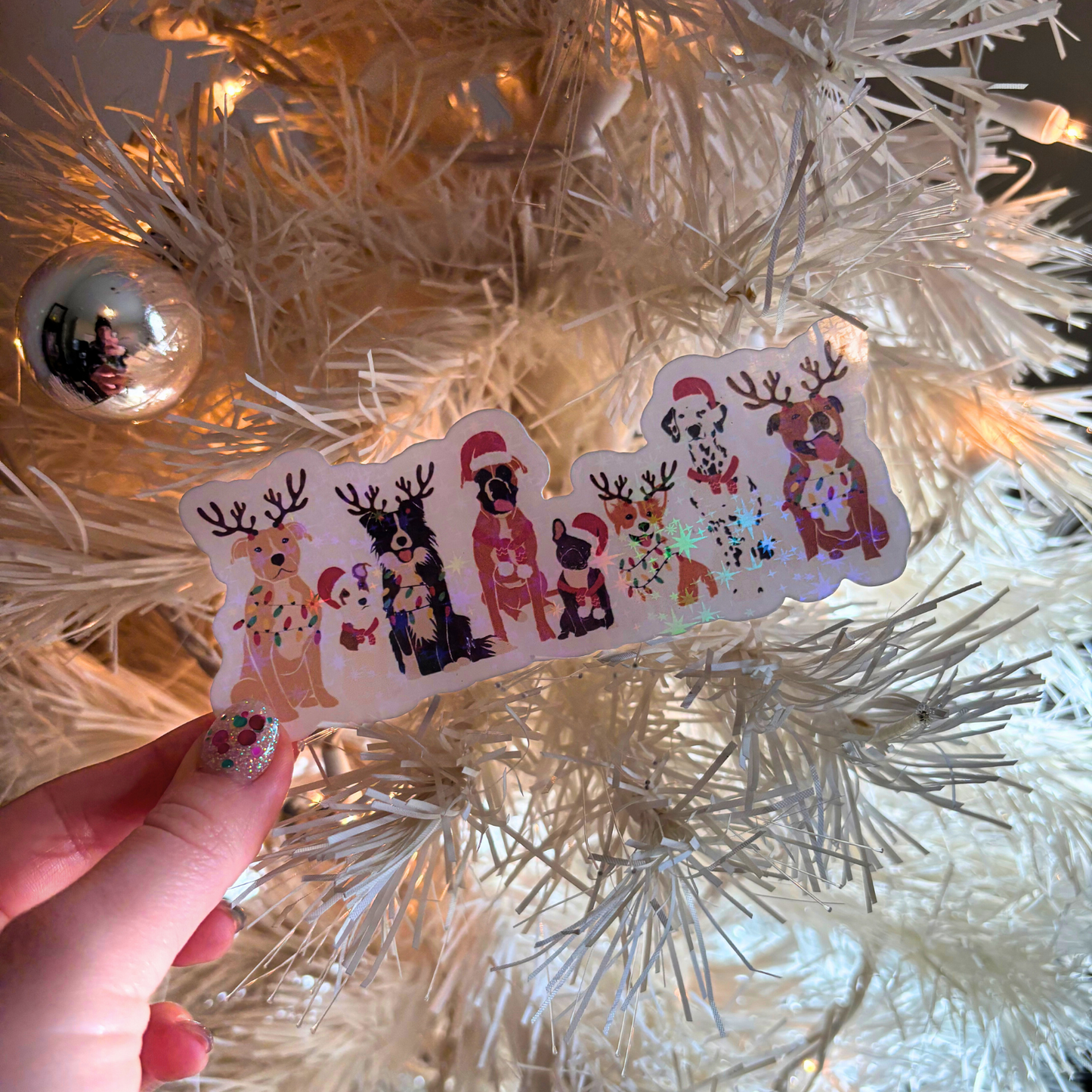 Festive Pups Sticker