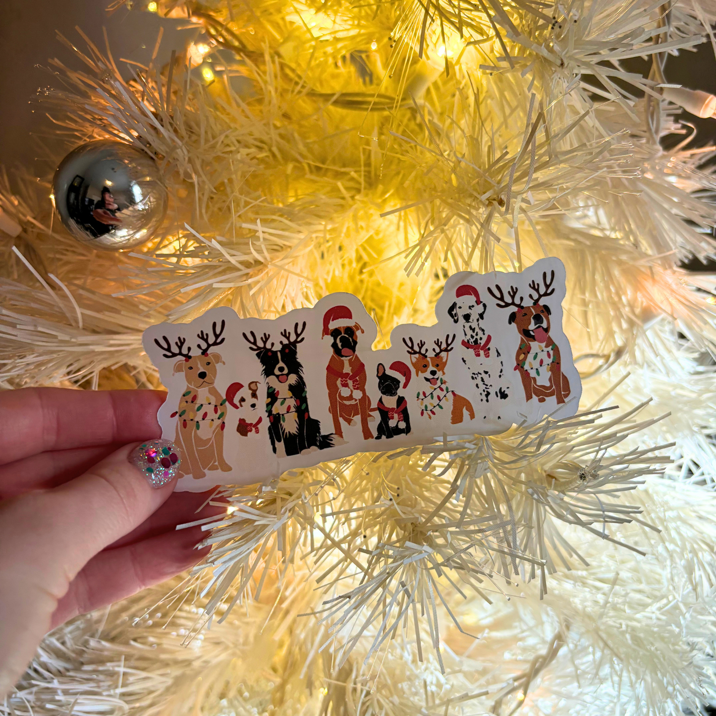 Festive Pups Sticker