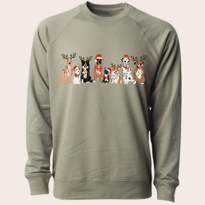 Festive Pups Lightweight Pullover